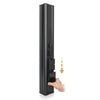 Sound Town CARPO-M64B | CARPO Series Weather-Resistant Compact Aluminum Line Array Column Speaker w/ Wall Mount Bracket, 6 x 3" Woofers, 4 x 1.2" Tweeters, Black  - Water-Resistant