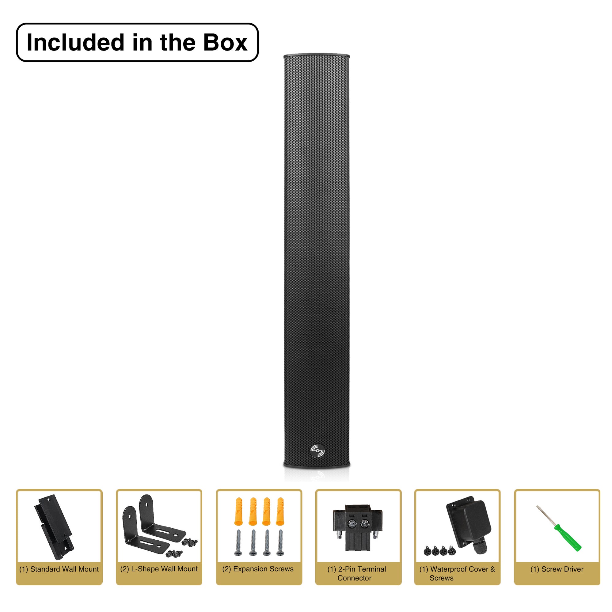 CARPO-M64B | Wall-Mount Weather-Resistant Compact Aluminum Line Array ...