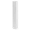 Sound Town CARPO-M64W-R | REFURBISHED: CARPO Series Weather-Resistant Compact Aluminum Line Array Column Speaker w/ Wall Mount Bracket, 6 x 3" Woofers, 4 x 1.2" Tweeters, White - Left View