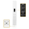 Sound Town CARPO-P12W | High-Power 1300W Passive Column Line Array Speaker with 6x5" Woofers, Birch Plywood, Wall Mount, for Installations, White - 35mm socket on the bottom, 2 Speakon Input Connectors