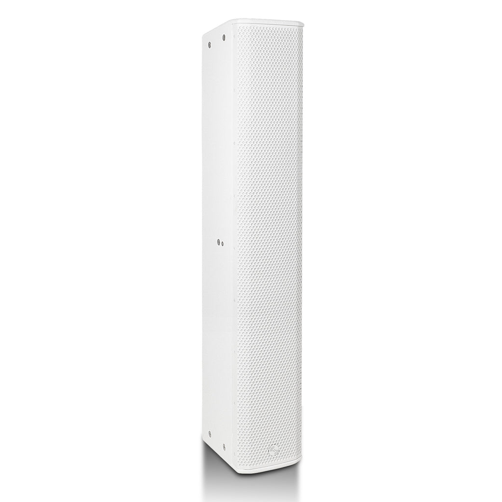 Sound Town CARPO-P12W-R | REFURBISHED: High-Power 1300W Passive Column Line Array Speaker with 6x5" Woofers, Birch Plywood, Wall Mount, for Installations, White - Right View