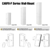 Sound Town CARPO-P12W-R | REFURBISHED: High-Power 1300W Passive Column Line Array Speaker with 6x5" Woofers, Birch Plywood, Wall Mount, for Installations, White - Flexible Mounting Options
