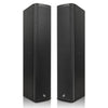 Sound Town CARPO-P6B | Pair of High-Power 900W Passive Column Line Array Speakers with 4x5" Woofers, Birch Plywood, Wall Mount for Installations, Black 