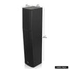 Sound Town CARPO-P6SLB | High-Power 900W Passive Slant Column Line Array Speakers with 4x5" Woofers, Birch Plywood, Asymmetrical Vertical Coverage, Black-Dimension 
