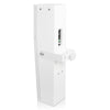 Sound Town CARPO-P6SLW | High-Power 900W Passive Slant Column Line Array Speakers with 4x5" Woofers, Birch Plywood, Asymmetrical Vertical Coverage, White-Flexible Mounting Options