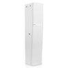 CARPO-P6SLW | High-Power 900W Passive Slant Column Line Array Speakers with 4x5" Woofers, Birch Plywood, Asymmetrical Vertical Coverage, White-Right Angle