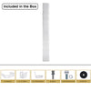 Sound Town CARPO-V10W | Refurbished Passive Wall-Mount Column Mini Line Array Speaker with 8 x 5” Woofers, White, for Live Event, Church, Commercial Audio Installation, Included in the Box, Package Contents include M8x50, M10x30, M10 Nut, EVA Pad, U-Shape Wall-Bracket, 10 degree Adapter, L-Shape Bracket