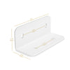 Sound Town CARPO-WLB-2PRS | CARPO Series Mounting Bracket for CARME Subwoofer + CARPO Column Speaker Set, White - Size and Dimensions