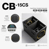 Sound Town CB-15CS | MODE Audio High-Performance Professional Passive Cardioid 2500W Subwoofer w/ LAVOCE Neodymium Drivers, Baltic Birch Plywood, Black - 15" Front Main Driver and 12" Rear Cardioid Control Driver