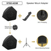 CB-8 | MODE Audio 8" High-Fidelity Passive Full-Range Loudspeaker with Italian FaitalPRO Neodymium Driver, Birch Plywood, Black - Mount Adapter