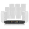 ETI8XU208W | PA System with Eight Dual 8" Wall-Mount Speakers and 8-Channel Power Amplifier for Commercial Installation, Birch Plywood, White