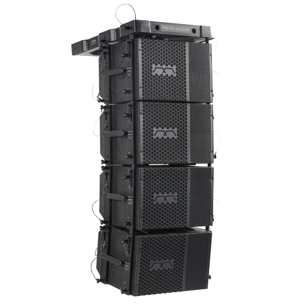 Sound Town FILA-10.1X4 | Mode Audio Four 10" 1400W Passive Line Array Loudspeakers System, with Italian FaitalPRO Neodymium Drivers, Baltic Birch Plywood, Black