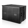 Sound Town FILA-118S208X4OC Mode Audio Series 18" 2400W Line Array Subwoofer with Built-in Italian High Power LF Driver, Black-Left View