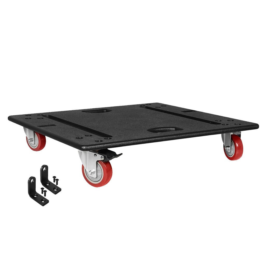 Sound Town FILA-118S208X4OC Durable Plywood Caster Board for Reliable Transport of FILA-118S Subwoofer and Furniture, with 4-inch Wheels and Brakes-Transportable