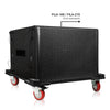 Sound Town FILA-1821CB | Caster Board for Safe and Easy Transport of FILA-18S/21S Subwoofer and Furniture, with 4-inch Wheels and Brakes-Compatible to stack with FILA-18S/ FILA-21S Subwoofers