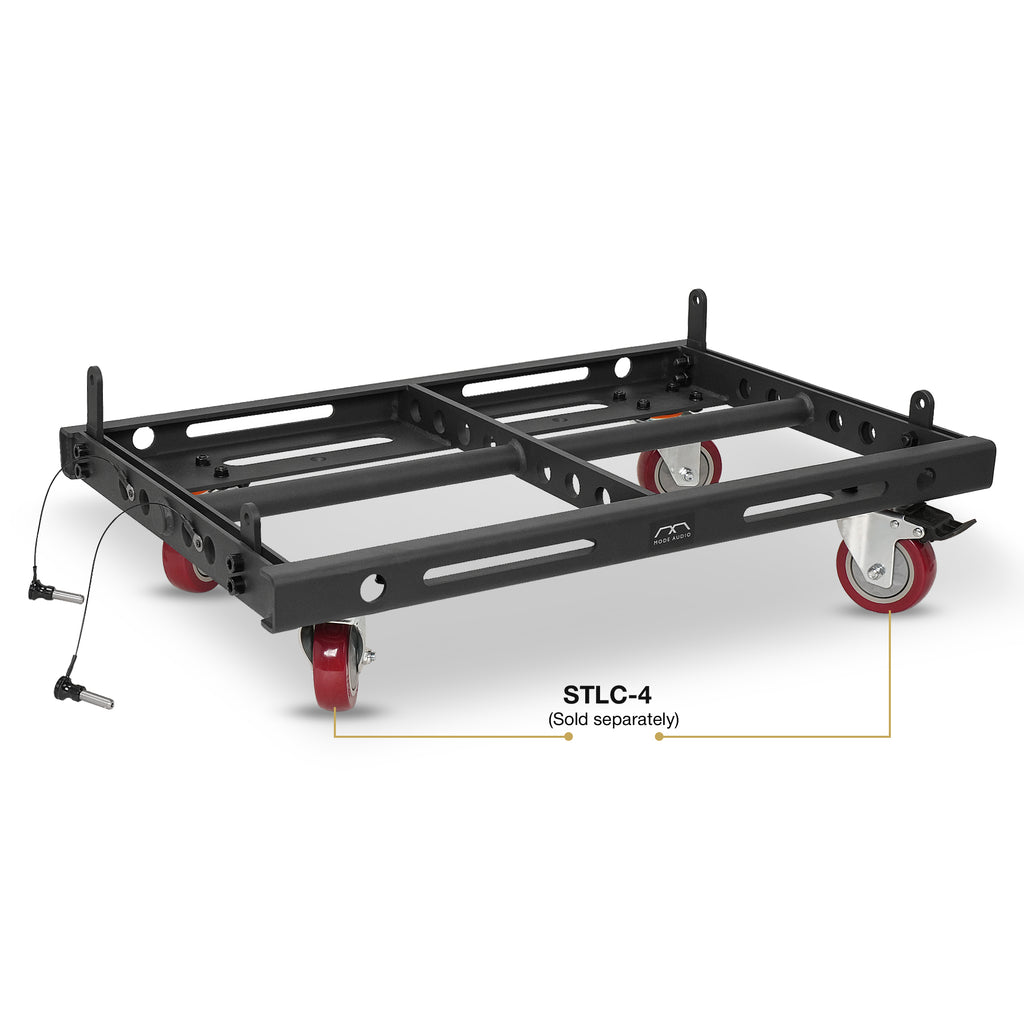 Sound Town FILA-210FF | MODE Audio Flying/Ground-Stacking Frame for FILA-210WR Line Array Speaker - STLC-4 Swivel Caster Wheels