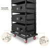 Sound Town FILA-210FF | MODE Audio Flying/Ground-Stacking Frame for FILA-210WR Line Array Speaker - Heavy-Duty Swivel Casters Designed for Ground-Stacked Line Array Setups
