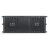 Sound Town FILA-210WR | MODE Audio Weatherproof Outdoor Dual 10″ 1200W Passive Line Array Loudspeaker with Italian Neodymium Drivers, Full-Range / Bi-Amp, Black - Front View 