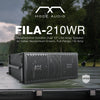 FILA-210WR | MODE Audio Weatherproof Outdoor Dual 10″ 1200W Passive Line Array Loudspeaker with Italian Neodymium Drivers, Full-Range / Bi-Amp, Black - Outdoor Live Events, and Concerts