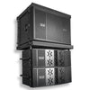 Sound Town FILA-218S12.2X2 | Passive Line Array System with Dual 18-inch Subwoofer, Two Dual 12-inch Loudspeakers, FaitalPRO Drivers, Flying Frames, Black - Right Angle 