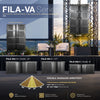The MODE Audio FILA-VA Series features IP65 weatherproof passive line array loudspeakers in dual 8", single 12", and dual 12" configurations. LAVOCE Italian neodymium drivers and variable waveguide directivity with 70°/110° symmetrical or 90° asymmetrical left/right coverage help adapt sound to different venue layouts. Compatible frames support flown and ground-stacked arrays for touring, live events, and permanent indoor or outdoor installations.