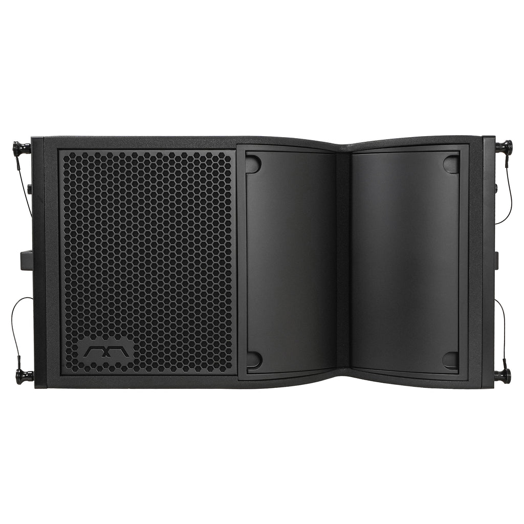 MODE Audio FILA-VA12 | MODE Audio 12" 1220W Weatherproof Line Array Loudspeaker w/ Variable Waveguide, LAVOCE Neodymium Driver, Bi-Amp Switchable, Black - Front Panel