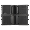 MODE Audio FILA-VA28-PAIR | MODE Audio Pair of Dual 8" 1400W Weatherproof Line Array Loudspeakers w/ Variable Waveguide, LAVOCE Drivers, Bi-Amp, Black - Front Panel