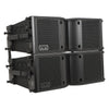 MODE Audio FILA-VA28-PAIR | MODE Audio Pair of Dual 8" 1400W Weatherproof Line Array Loudspeakers w/ Variable Waveguide, LAVOCE Drivers, Bi-Amp, Black - Right View