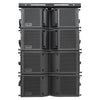 MODE Audio FILA-VA28X4 | MODE Audio Four Dual 8" 1400W Weatherproof Line Array Loudspeakers w/ Flying Frame, Variable Waveguide, LAVOCE Drivers, Bi-Amp, Black - Front Panel