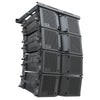 MODE Audio FILA-VA28X4 | MODE Audio Four Dual 8" 1400W Weatherproof Line Array Loudspeakers w/ Flying Frame, Variable Waveguide, LAVOCE Drivers, Bi-Amp, Black - Right View