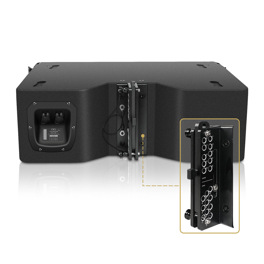 Sound Town FILA-WR210LMH | IP56  Weatherproof Dual 10" 3-Way 3100W Full-Range Variable Curvature Line Array Loudspeaker, Coaxial Drivers, Bi-Amp- Adjustable Splay Angles