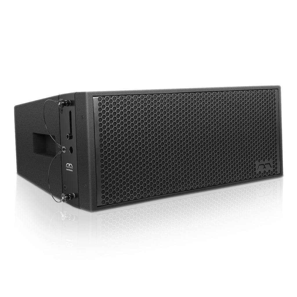 Sound Town FILA-WR210LMH | IP56  Weatherproof Dual 10" 3-Way 3100W Full-Range Variable Curvature Line Array Loudspeaker, Coaxial Drivers, Bi-Amp-Right Angle 
