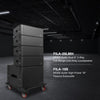 FL-18S28X4S | Passive Line Array Speaker System with 18-inch Subwoofer, 4 x Dual 8" Loudspeaker, Stacking Frame, Caster Board Black-Concerts, Live Events