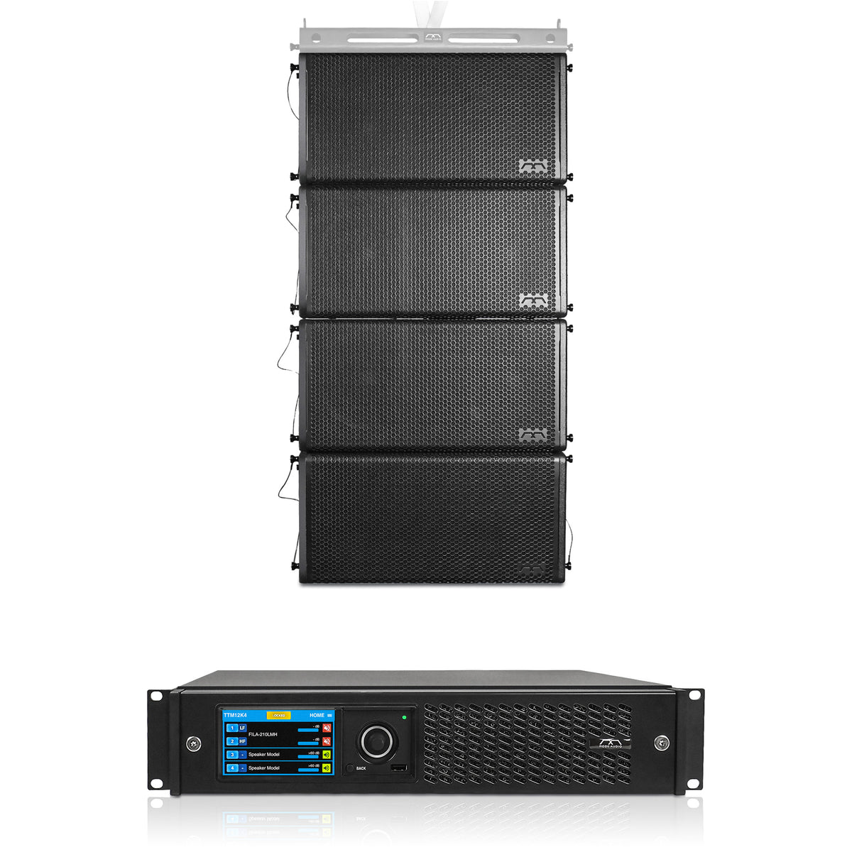 FL-212X4TTM12 | Passive Line Array Speaker Set w/ Four Dual 12