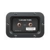 Sound Town GUC112OBBK-EC 1 x 12" Empty Open-back Guitar Speaker Cabinet, Plywood, Black with Mono/Stereo Jack Plate