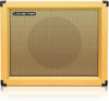 Sound Town GUC112OR | 1 x 12" 65W Guitar Speaker Cabinet with Birch Plywood Construction, Orange Tolex, Wheat Cloth Grille - Front View