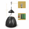 Sound Town LYRA-5B | LYRA Series 5.25" Weatherproof Hanging Pendant Speaker, 70V/100V/8Ω for Indoor/Outdoor Home and Commercial Installations, Black - Cable and Terminal Block