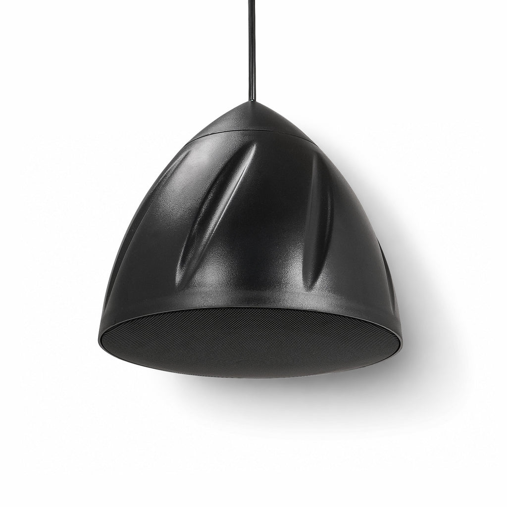 Sound Town LYRA-5B | LYRA Series 5.25" Weatherproof Hanging Pendant Speaker, 70V/100V/8Ω for Indoor/Outdoor Home and Commercial Installations, Black