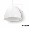 Sound Town LYRA-5W | LYRA Series 5.25" Weatherproof Hanging Pendant Speaker, 70V/100V/8Ω for Indoor/Outdoor Home and Commercial Installations, White - Size and Dimensions