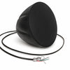 Sound Town LYRA-6B | LYRA Series 6.5" Weatherproof Hanging Pendant Speaker, 70V/100V/8Ω for Indoor/Outdoor Home and Commercial Installations, Black - Grill and Wire