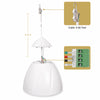 Sound Town LYRA-6W | LYRA Series 6.5" Weatherproof Hanging Pendant Speaker, 70V/100V/8Ω for Indoor/Outdoor Home and Commercial Installations, White - Cable and Terminal Block