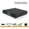 MODE Audio M10.4D | 4-Channel Class-D Power Amplifier w/ DSP, Dante, FIR, 4 x 1700W RMS at 4Ω, Capacitive Touch Screen, PFC Power for Professional PA/DJ Systems - Included in the Box, Package Contents