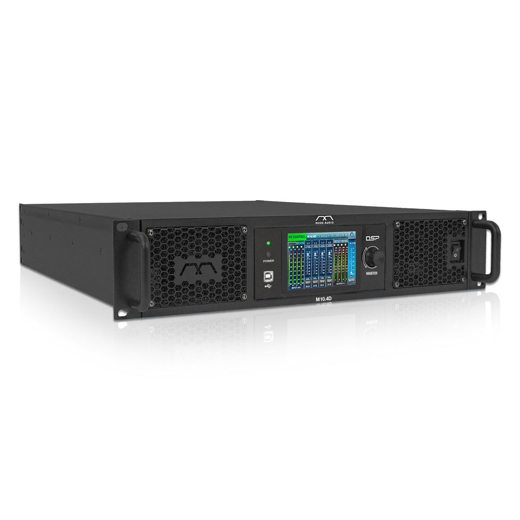 MODE Audio M10.4D | 4-Channel Class-D Power Amplifier w/ DSP, Dante, FIR, 4 x 1700W RMS at 4Ω, Capacitive Touch Screen, PFC Power for Professional PA/DJ Systems - Right View