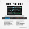 Sound Town MDX-48-R | REFURBISHED: MODE Audio 4x8 FIR DSP, Speaker System Processor, Line Array Management with Display, Support Dante/AES-Mconsole GUI Data
