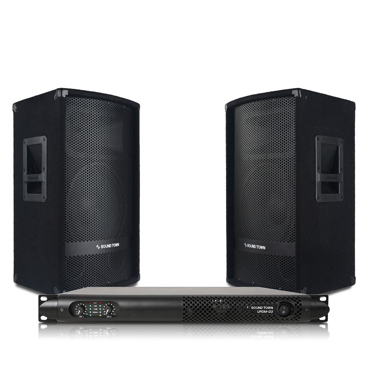 METIS-112UPDM Professional PA System with Two 12” Passive PA