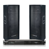 Sound Town Sound Town METIS-212UPDM Professional PA System with Two Dual 12” Passive Speakers and One 2-Channel UPDM Power Amplifier for Live Sound, Karaoke, Bar, Church