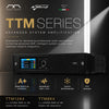 The MODE Audio TTM Series includes the TTM8K4 and TTM12K4 professional 4-channel Class-D amplifiers developed with Powersoft and made in Italy. Featuring advanced DSP with FIR processing, analog, AES3, and Dante/AES67 connectivity, plus ArmoníaPlus and Q-SYS integration for touring, rental, and installed sound.