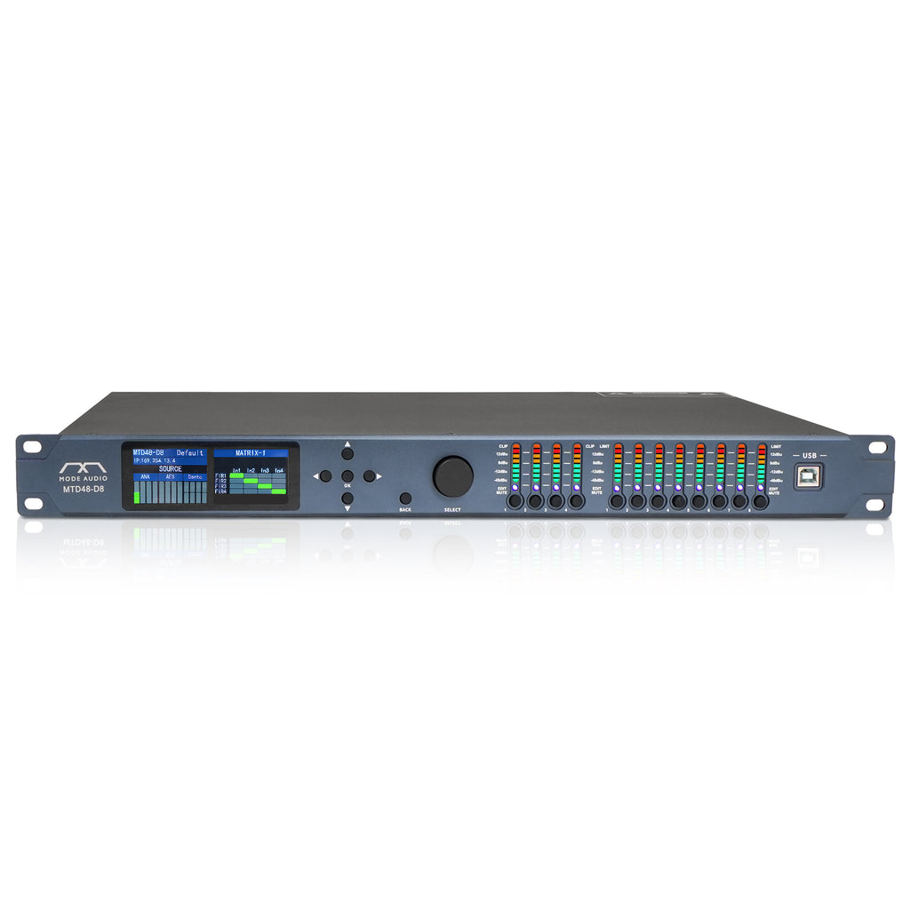 MTD48-D8 | MODE Audio 4x8 FIR DSP Speaker System Processor for