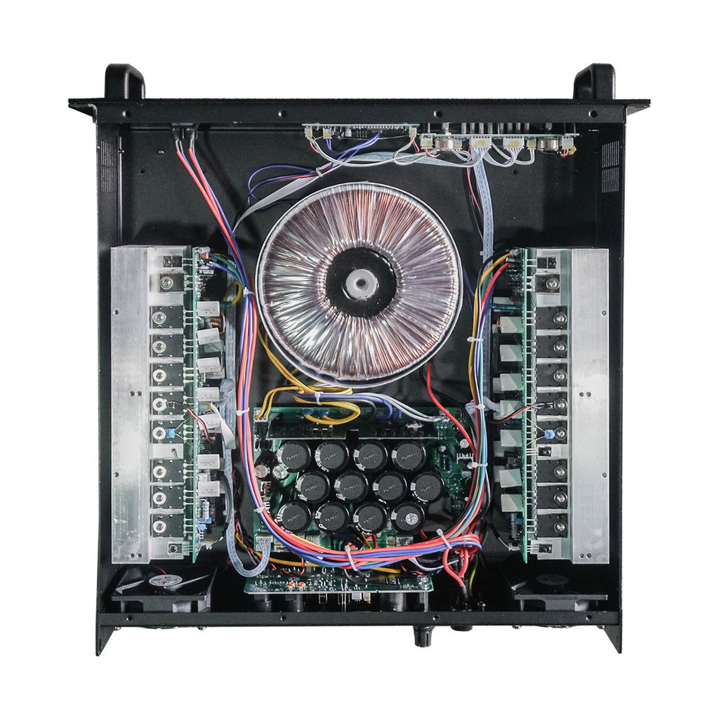 Sound Town NIX-A6PRO-R | REFURBISHED: 2-Channel 1500W Rack Mountable Professional Power Amplifier with Low Pass Filter, LCD Display - Internal Components