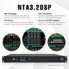 Sound Town NTA3.2DSP | MODE Audio 2-Channel Network Power Amplifier, 2 x 450W, DSP, FIR, Dante, PA Speaker Management, Supports Low-Z 70V/100V-Mconsole GUI Data